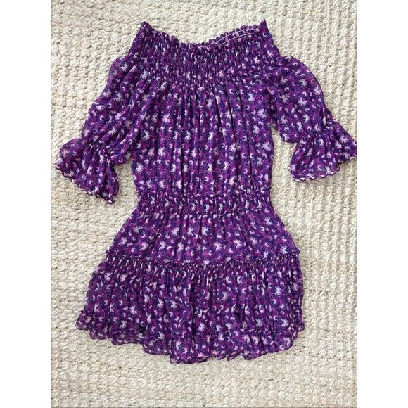 NWOT MISA Los Angelas Marisol Dress in Purple Floral, $350, Small - Picture 4 of 9
